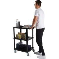 Chariot utilitaire avec tablette plate, 3 tiers, 18-1/8" x 37-3/8" x 27-3/4", Capacit&eacute; 330 lb Air Extreme Inc.