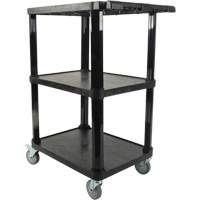 Chariot utilitaire avec tablette plate, 3 tiers, 18-1/8" x 37-3/8" x 27-3/4", Capacit&eacute; 330 lb Air Extreme Inc.