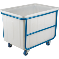 Straight Wall Box Truck, White Polyethylene, 46" L x 28" W x 31" H, 14 cu. ft. Volume, 1000 lbs. Capacity Air Extreme Inc.