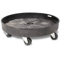 Socle roulant pour contenant &agrave; d&eacute;chets, Poly&eacute;thyl&egrave;ne, Noir Air Extreme Inc.