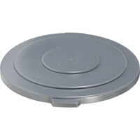 Round Brute&reg; Tops, Flat Lid, Plastic/Polyethylene, Fits Container Size: 26-1/2" Dia. Air Extreme Inc.