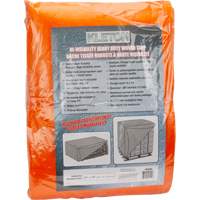 High-Visibility Heavy-Duty Woven Tarp, Polyethylene, Green/Orange, 16' x 20' x 12 mils Air Extreme Inc.