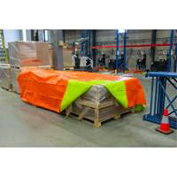 High-Visibility Heavy-Duty Woven Tarp, Polyethylene, Green/Orange, 16' x 20' x 12 mils Air Extreme Inc.