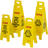 Wet Floor Safety Signs, Quadrilingual with Pictogram Air Extreme Inc.
