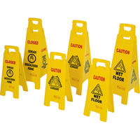 Wet Floor Safety Signs, Quadrilingual with Pictogram Air Extreme Inc.