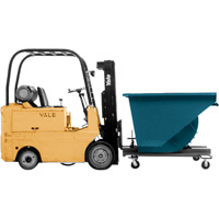 Conteneur autobasculeur, Acier, 1/2 vg³, Bleu Air Extreme Inc.