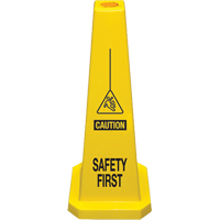 "Safety First" Lamba Traffic Cones, English with Pictogram Air Extreme Inc.