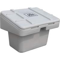 Salt Sand Container SOS, With Hasp, 30" x 24" x 24", 5.5 cu. Ft., Grey Air Extreme Inc.