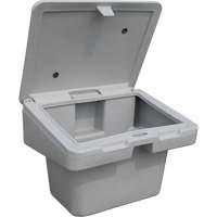 Salt Sand Container SOS, With Hasp, 30" x 24" x 24", 5.5 cu. Ft., Grey Air Extreme Inc.