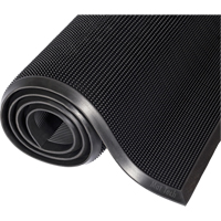 Tapis Mat-A-Dor, Caoutchouc, Grattoir Type, Motif Style pointe de doigt, 2' x 2-2/3', Noir Air Extreme Inc.
