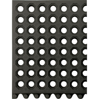 24/Seven&reg; Matting, Rubber, 3' W x 3' L, 5/8" Thick, Black Air Extreme Inc.