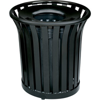 Americana Series Open-Top Waste Receptacle, Steel, 36 US gal. Air Extreme Inc.