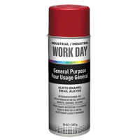 Peinture industrielle Work Day, Rouge, Brillant, 10 oz, Canette a&eacute;rosol Air Extreme Inc.