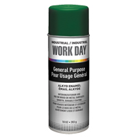 Peinture industrielle Work Day, Vert, Brillant, 10 oz, Canette a&eacute;rosol Air Extreme Inc.