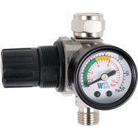 Air Dial Regulator with Gauge for Spray Gun, 1/4" NPT, 135 PSI Max. PSI, Standard Air Extreme Inc.