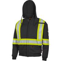 337SF Flame-Resistant Zip Style Hoodie, Men's, Small, Black, 22 cal/cm² Air Extreme Inc.