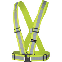 5592 Elastic Safety Harness, High Visibility Lime-Yellow, Silver Reflective Colour, One Size Air Extreme Inc.