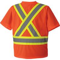 5994 High-Visibility Safety T-Shirt, Polyester, 2X-Large, High Visibility Orange Air Extreme Inc.