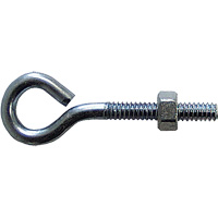 Eye Bolt, 3/8" Dia., 6" L, Zinc Plated Air Extreme Inc.