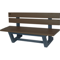 Bancs de parc d'ext&eacute;rieur, Plastique recycl&eacute;, 60" lo x 22-13/16" la x 29-13/16" h, Ombre Air Extreme Inc.