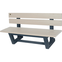 Bancs de parc d'ext&eacute;rieur, Plastique recycl&eacute;, 60" lo x 22-13/16" la x 29-13/16" h, Sable Air Extreme Inc.