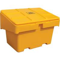 Salt Sand Container SOS, With Hasp, 48" x 33" x 34", 18.5 cu. Ft., Yellow Air Extreme Inc.