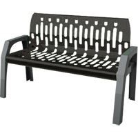 Bancs Stream, Acier, 48" lo x 25" la x 34" h, Noir Air Extreme Inc.