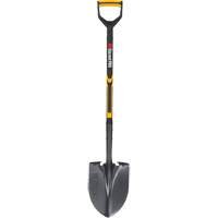 Pro Round Point Shovel, Tempered Steel Blade, Fibreglass, D-Grip Handle Air Extreme Inc.