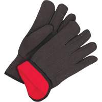 Classic Jersey Gloves, One Size, Black, Red Fleece, Slip-On Air Extreme Inc.