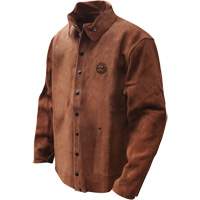 Veste de soudage en cuir fleur de vache refendu Gander Brand, Cuir, Grand, Brun Air Extreme Inc.