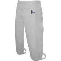 Leather Welding Apron, Split-Leg Waist, 32" L, Pearl Grey Air Extreme Inc.