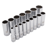 Jeu de douilles SAE, 16 Mcx, Prise de 1/2", Profond Air Extreme Inc.