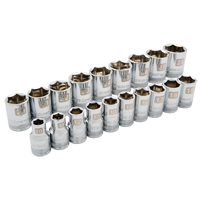 Jeu de douilles m&eacute;triques, 19 Mcx, Prise de 1/2" Air Extreme Inc.