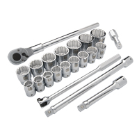 Jeu de douilles SAE, 21 Mcx, Prise de 3/4" Air Extreme Inc.