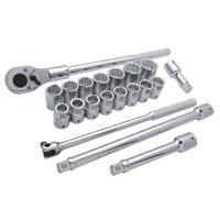 Jeu de douilles m&eacute;triques, 20 Mcx, Prise de 3/4" Air Extreme Inc.