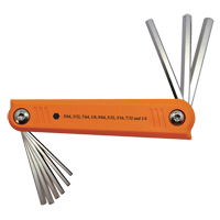 Folding Hex Key Set, 9 Pcs., Imperial Air Extreme Inc.