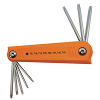 Folding Hex Key Set, 8 Pcs., Torx&reg; Air Extreme Inc.