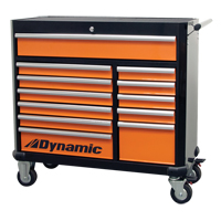 Armoire &agrave; outils mobile, 12 tiroirs, 42" la x 18" p x 41" h, Noir/Orange Air Extreme Inc.