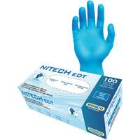 Gants d'examen EDT, Petit, Nitech, 5 mils, Sans poudre, Bleu, Classe 2 Air Extreme Inc.