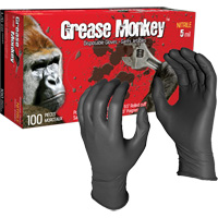 Grease Monkey&reg; Disposable Gloves, Large, Nitrile, 5-mil, Powder-Free, Black Air Extreme Inc.