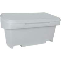 Heavy-Duty Outdoor Salt and Sand Storage Container, 24" x 48" x 24", 10 cu. Ft., Grey Air Extreme Inc.