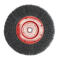Brosses &eacute;conomiques &agrave; fils cr&ecirc;p&eacute;s - Face &eacute;troite, 6" dia., Fils 0.014, Arbre 2" Air Extreme Inc.