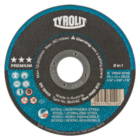 Premium 2 In 1 Thincut Cut-Off Wheel, 4-1/2" x 0.045", 7/8" Arbor, Type 1, Aluminum Oxide, 13300 RPM Air Extreme Inc.