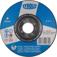 Basic 2-in-1 Grinding Wheel, 4-1/2" x 1/4", 7/8" Arbor, Type 27 Air Extreme Inc.