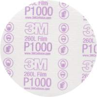 Hookit Finishing Film Disc, 6" Dia., P1000 Grit, Aluminum Oxide, Film Air Extreme Inc.