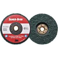 Disque extra coupe  Clean and Strip  XT Pro Scotch-Brite, 4-1/2" dia., Grain Extra grossier, Oxyde d'aluminium Air Extreme Inc.