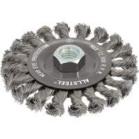 Brosse m&eacute;tallique AllSteel, Dia. 4-1/2", Fils 0,02", Arbre 5/8"-11, Acier Air Extreme Inc.
