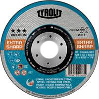 Cerabond X Grinding Wheel, 5" x 9/32", 7/8" Arbor, Ceramic, Type 27 Air Extreme Inc.