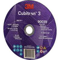 Cubitron 3 Cut-Off Wheel, 7" x 0.09", 7/8" Arbor, Type T27, Ceramic, 8500 RPM Air Extreme Inc.