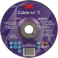 Meule a moyeu d&eacute;port&eacute; Cubitron 3, 6" x 1/4", Arbre 7/8", C&eacute;ramique, Type T27 Air Extreme Inc.
